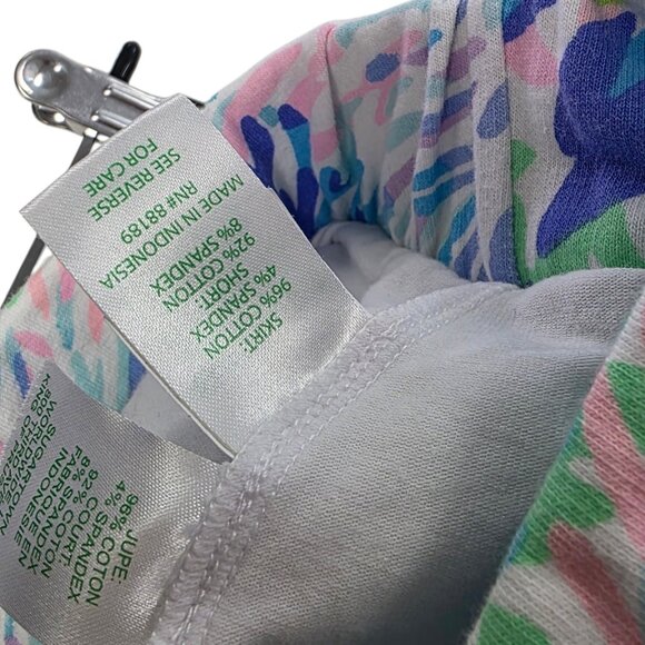 Lilly Pulitzer Skirt, Lined Skort, Colourful Print, Cotton, Pull On, Vacation, L - Picture 6 of 9